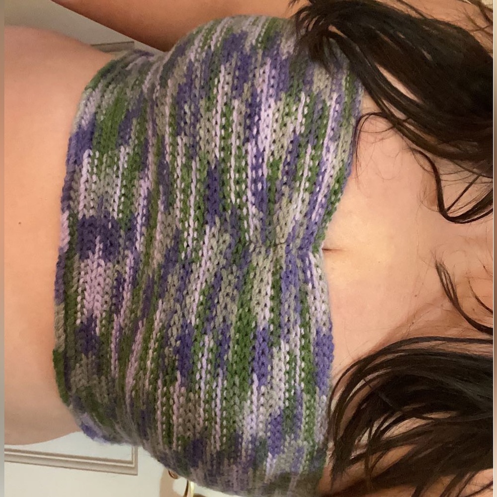 Handmade crochet tube too with ruche